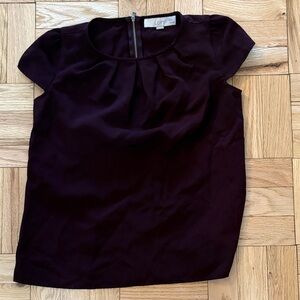 LOFT Women's Dark Purple Blouse